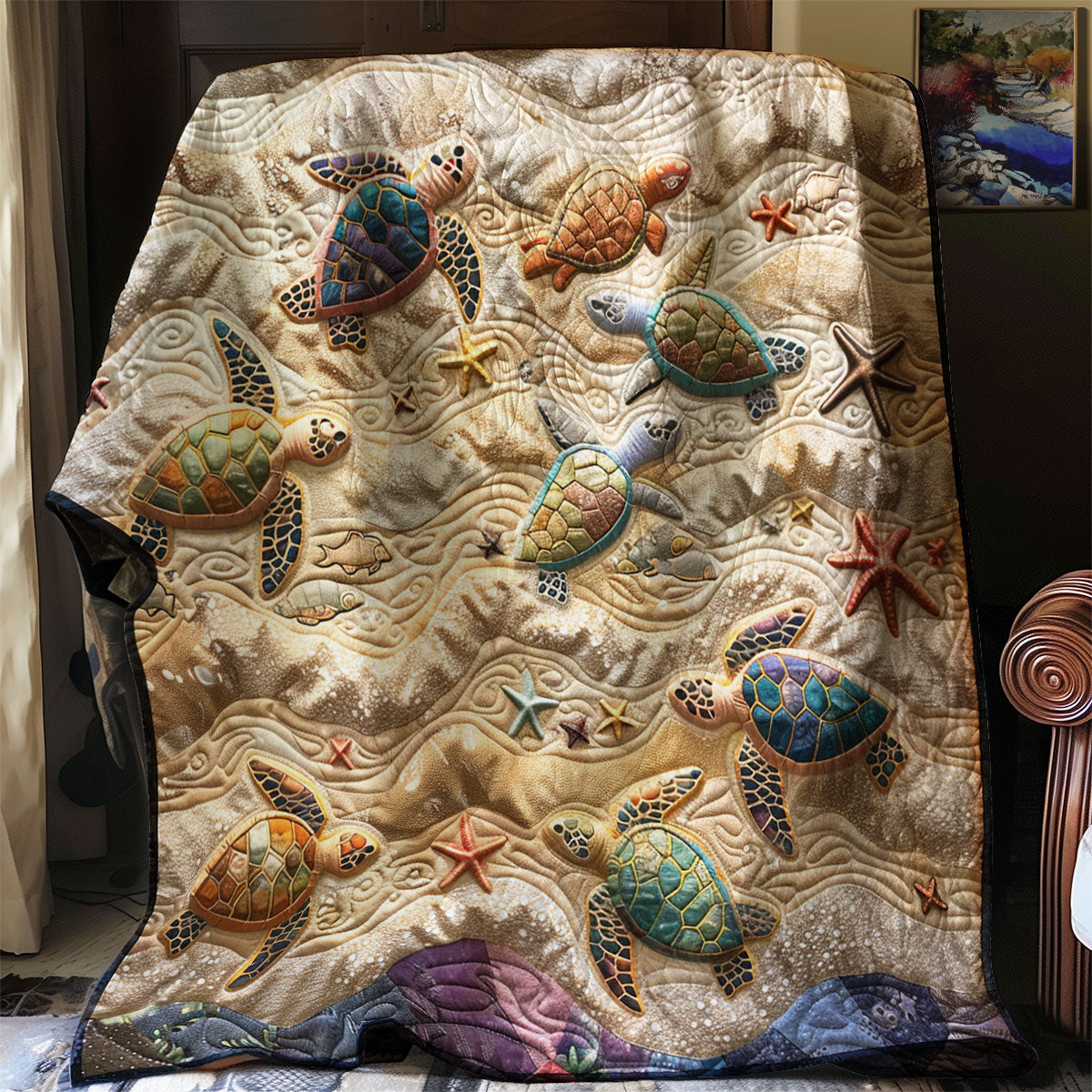 Rynx | Sparkling Sea Turtle Blanket