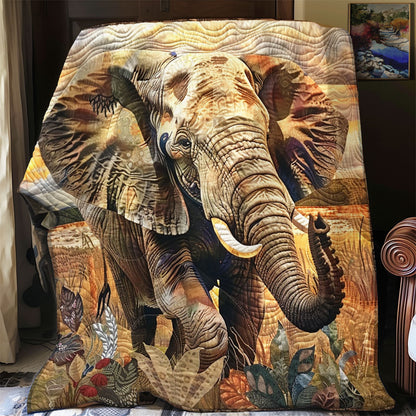 Rynx | Wild Brown Elephant Quilt