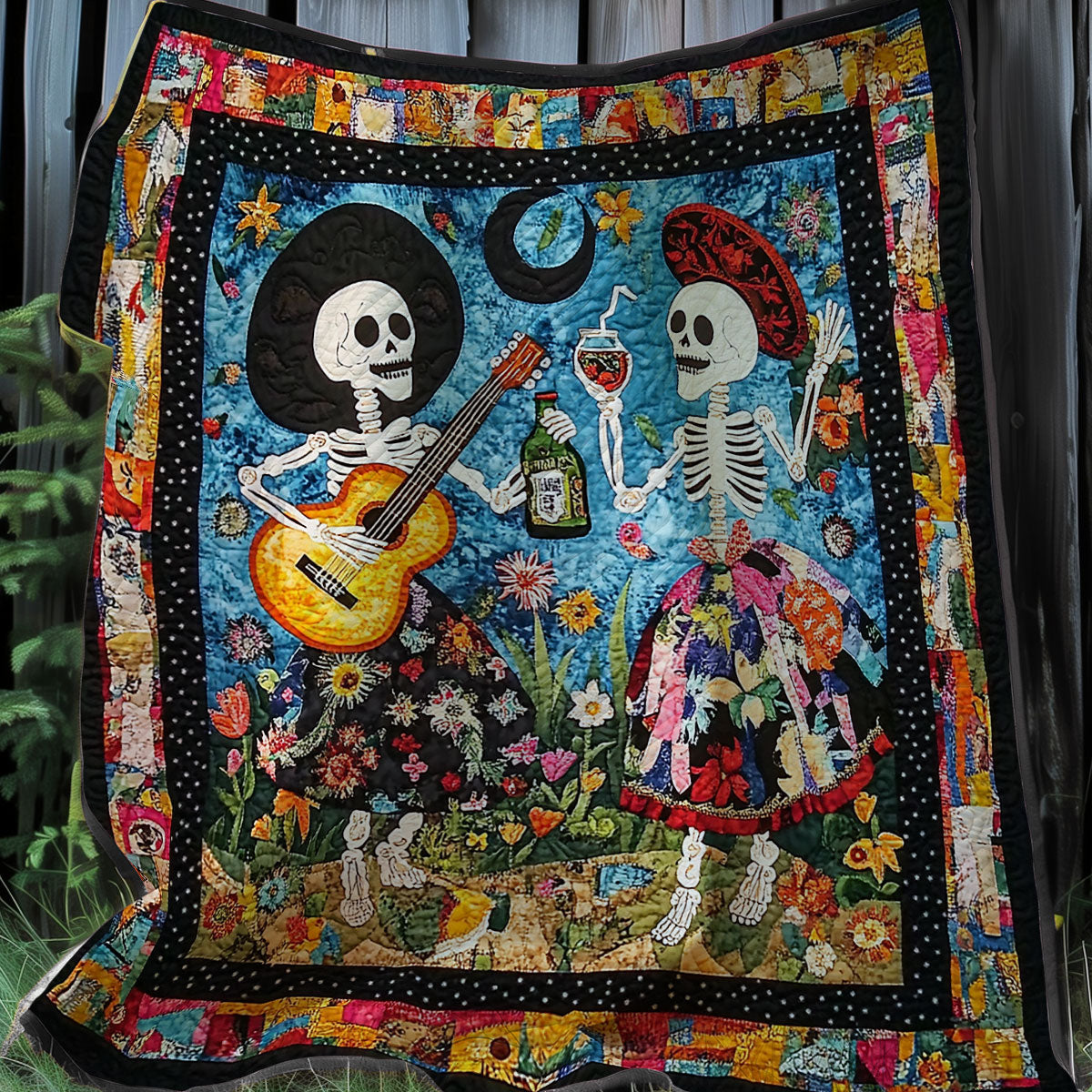Rynx | Mexican Skulls Bedspread