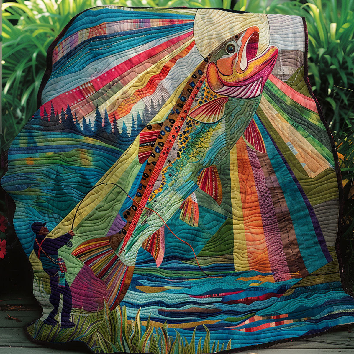 Rynx | Rainbow Trout Fishing Quilt