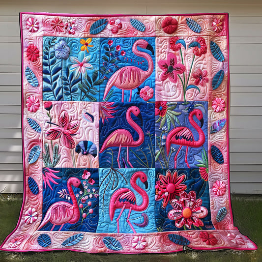 Rynx | Pink Flamingos Quilt