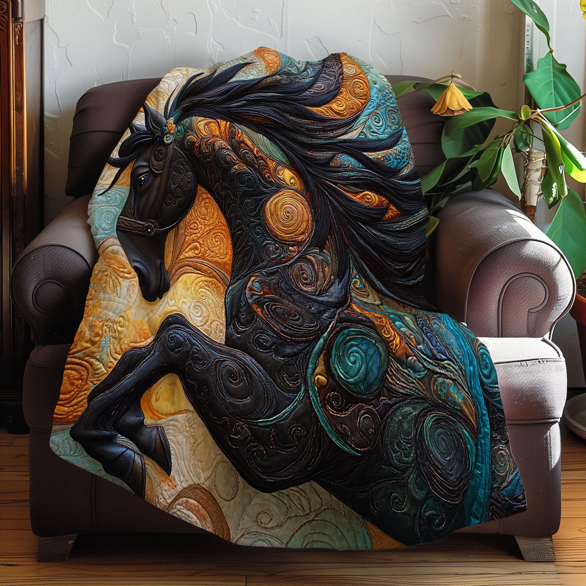 Rynx | Abstract Horse Quilt
