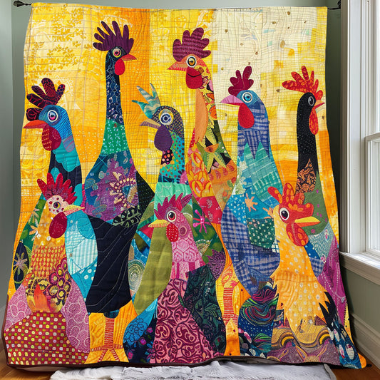Rynx | Abstract Yellow Chicken Quilt