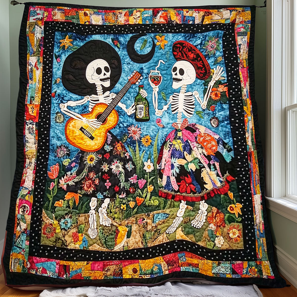 Rynx | Mexican Skulls Bedspread
