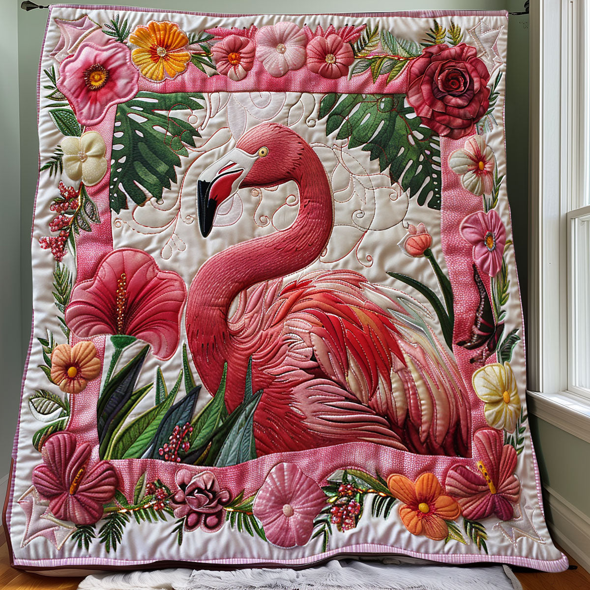 Rynx | Pink Flamingo Comforter