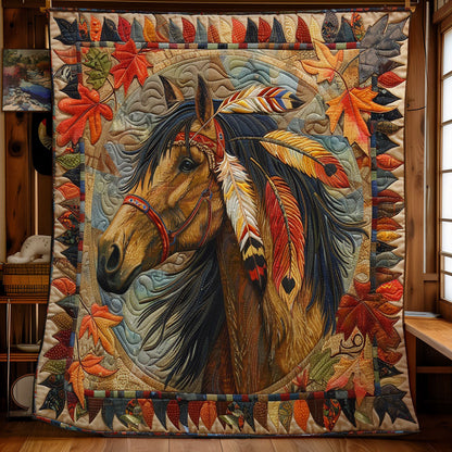 Rynx | Feather Horse Quilted Blanket
