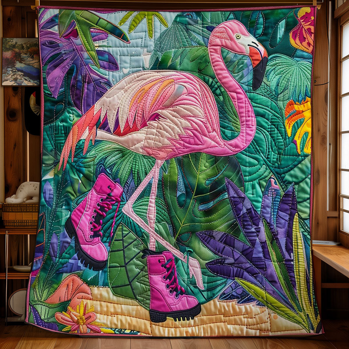 Rynx | Pink Flamingo Quilt