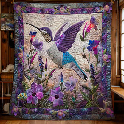 Rynx | Purple Sparkle Charm Hummingbird Blanket