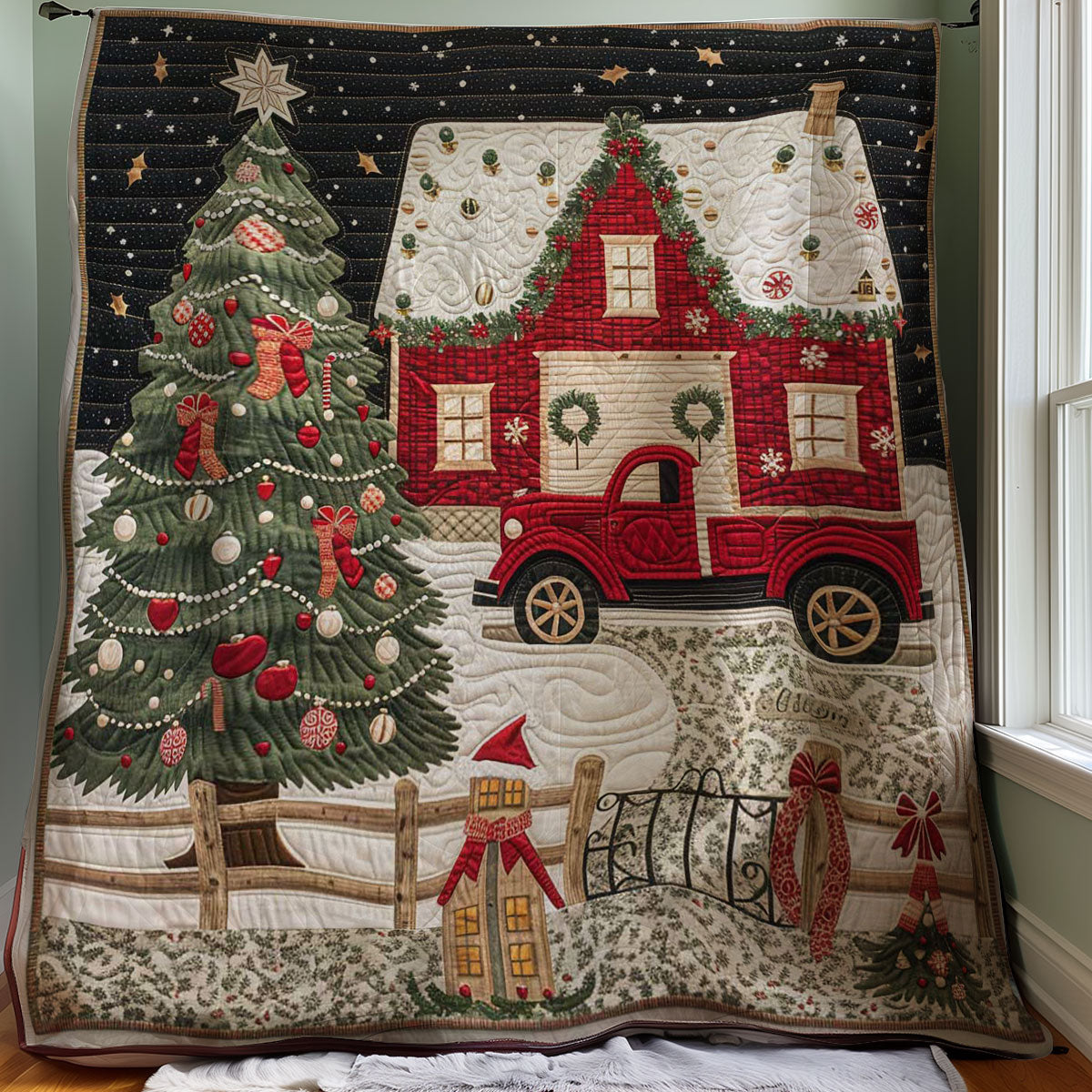 Rynx | Vintage Christmas Truck Quilt