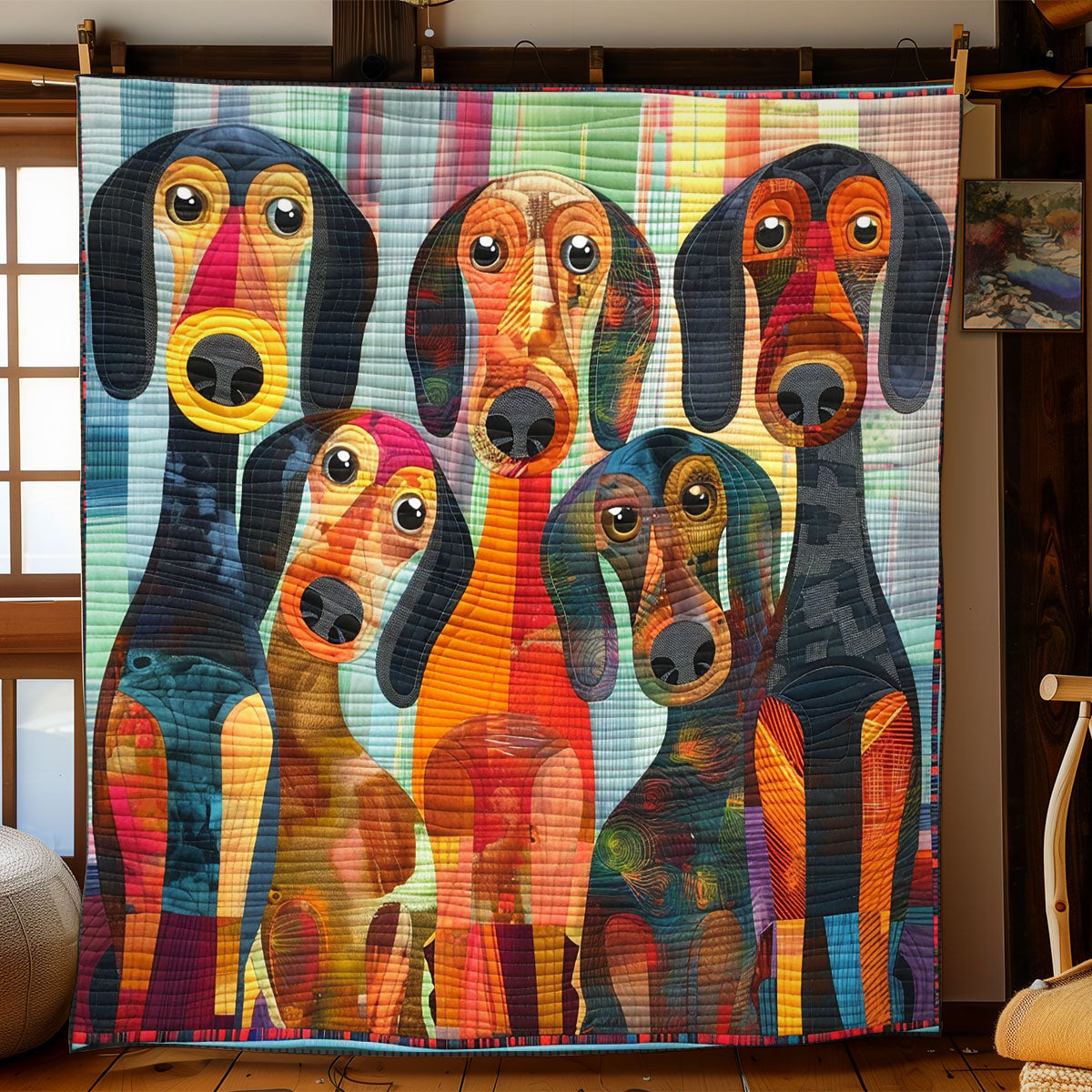 Rynx | Curious Dachshund Quilt