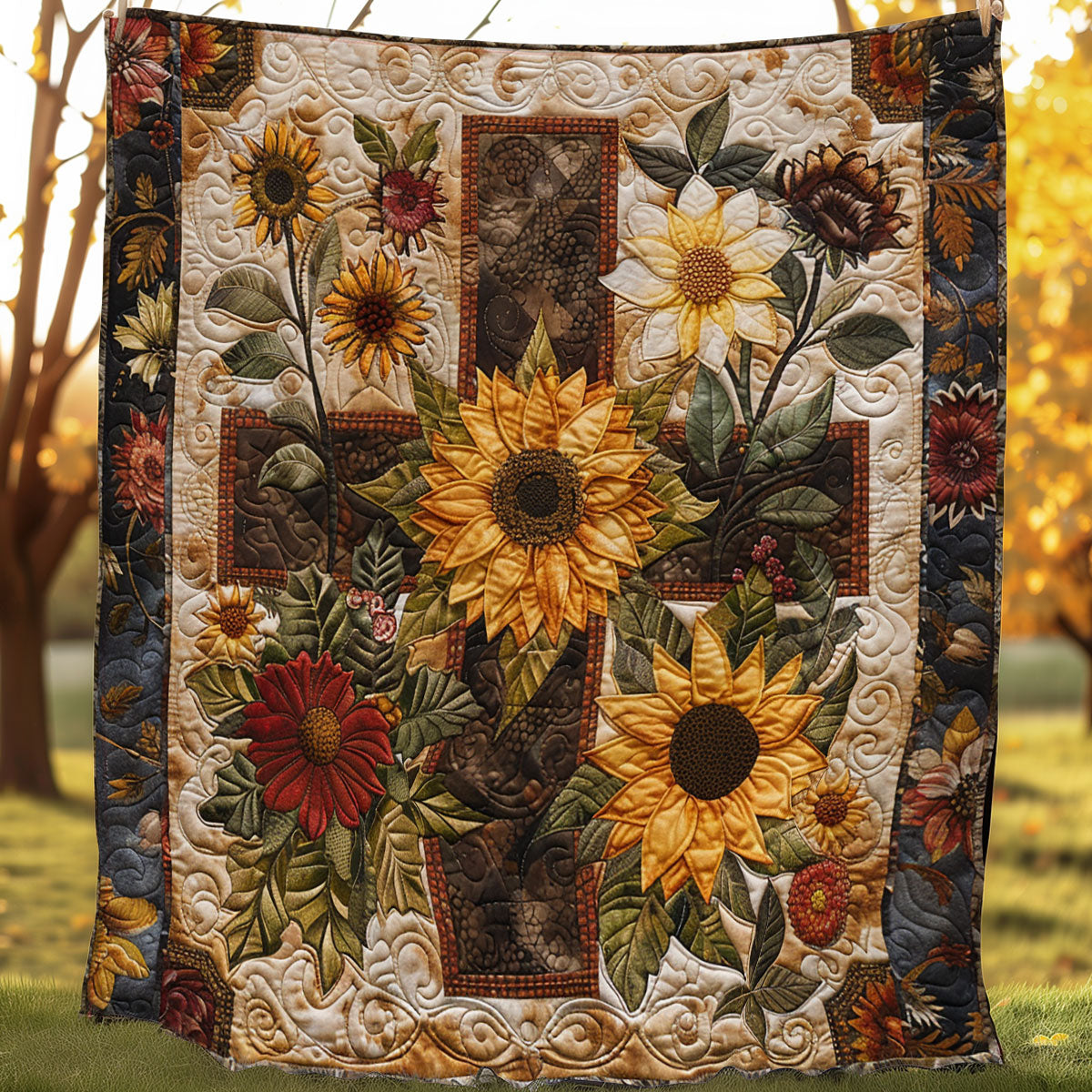 Rynx | Floral Cross Quilt