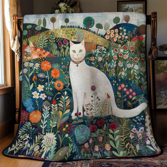 Rynx | Nobility White Cat Bedspread