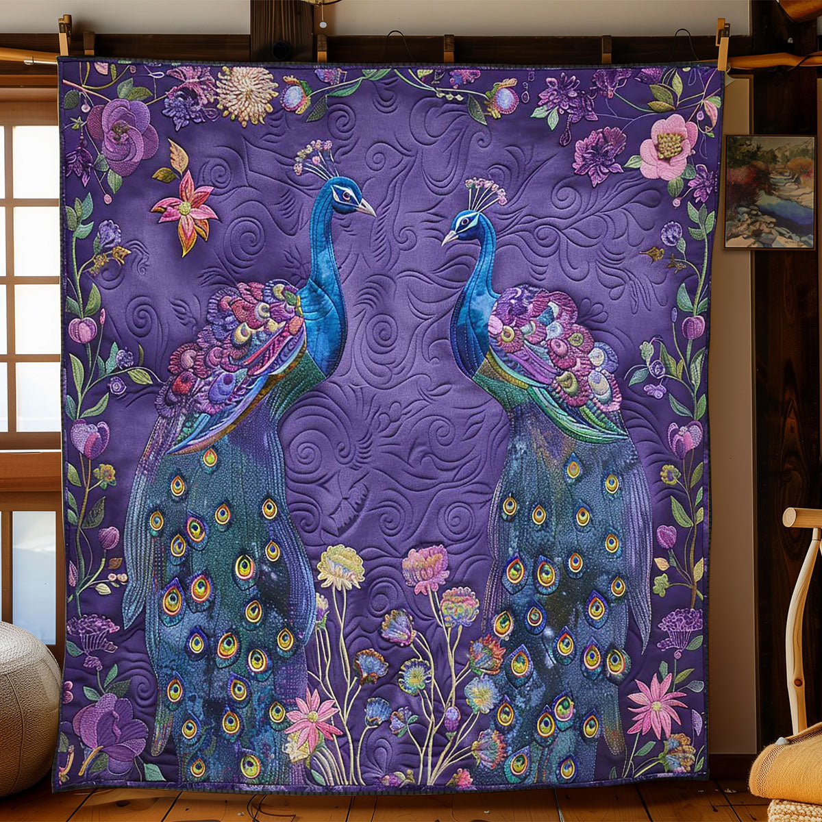 Rynx | Peacock Blossom Bedspread