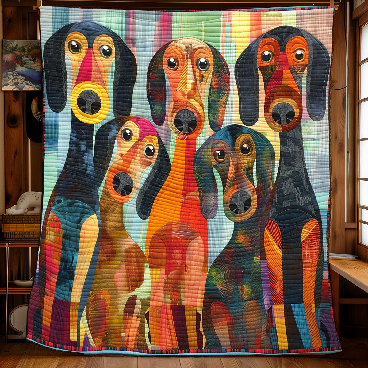 Rynx | Curious Dachshund Quilt