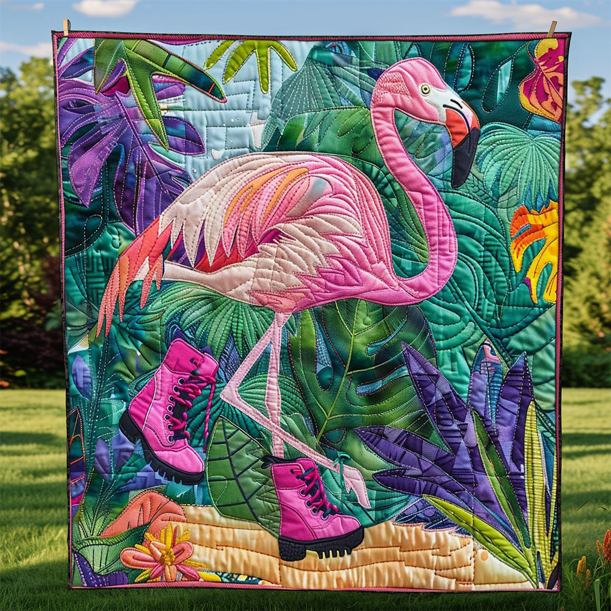 Rynx | Pink Flamingo Quilt
