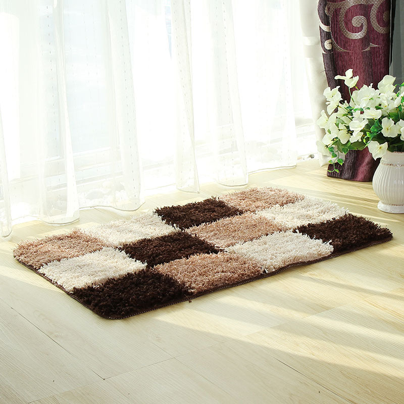 Rynx | Black and White Checkered Pattern Ultra Soft Bathroom Rug, Bathroom Rug in Multiple Sizes, Plush Water Absorbent, Non-Slip Toilet Rug in Multiple Sizes, Black and White Thick Bathroom Rug, Art Bathroom Mats, Best Bath Rugs, Hot Shower Mat