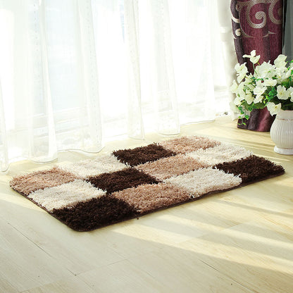 Rynx | Black and White Checkered Pattern Ultra Soft Bathroom Rug, Bathroom Rug in Multiple Sizes, Plush Water Absorbent, Non-Slip Toilet Rug in Multiple Sizes, Black and White Thick Bathroom Rug, Art Bathroom Mats, Best Bath Rugs, Hot Shower Mat