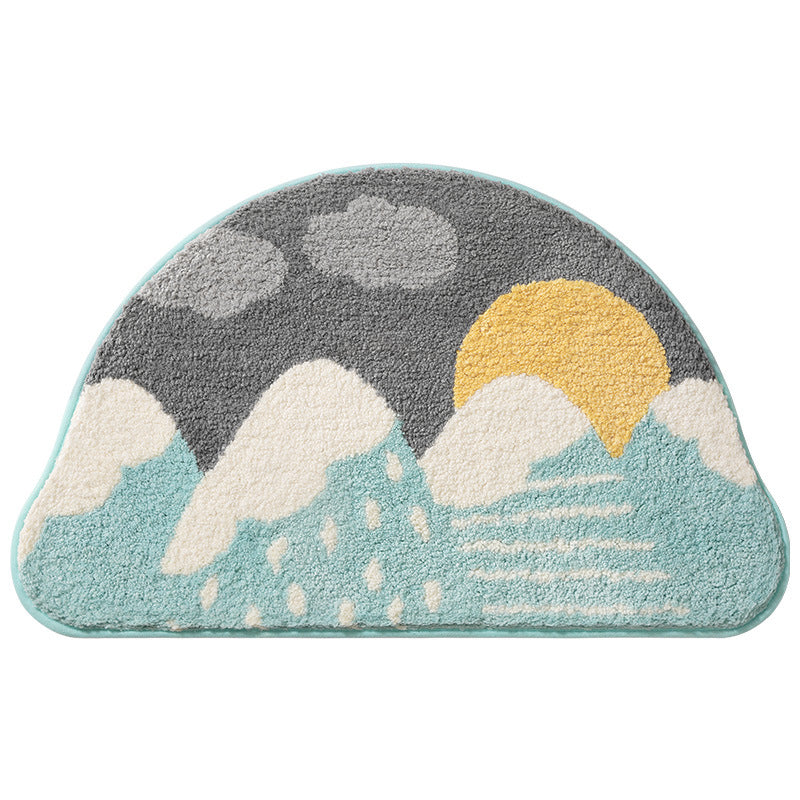 Rynx | Half-circle Rainbow Bath Mat, Best Bathroom Mat