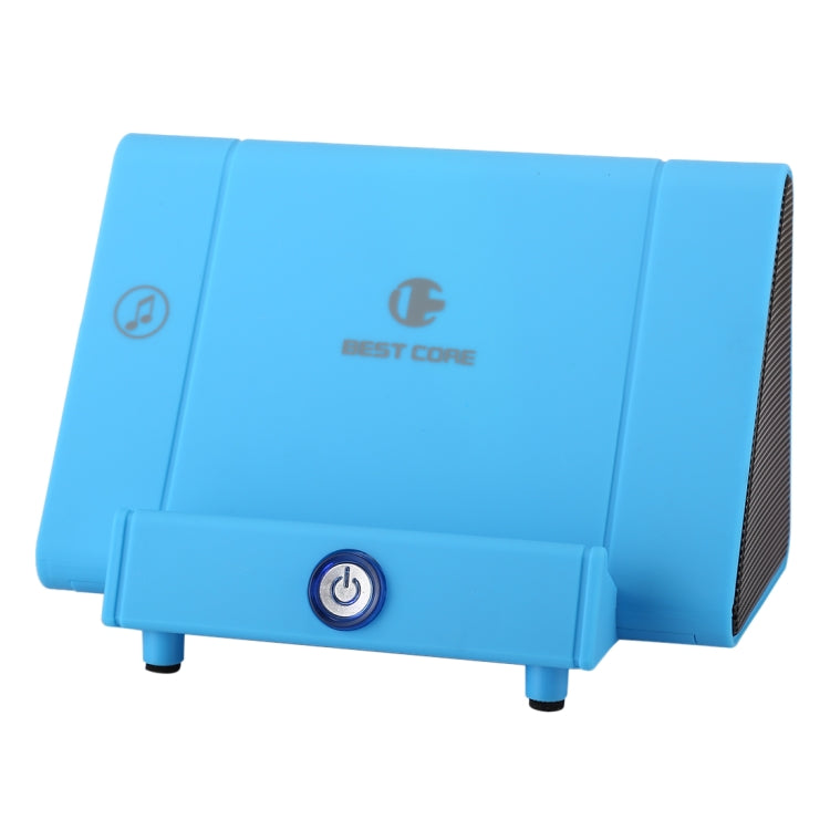 RYNX | Portable Phone Stand Wireless Induction Stereo Speaker, Support Hands-free Calls & AUX IN(Blue)