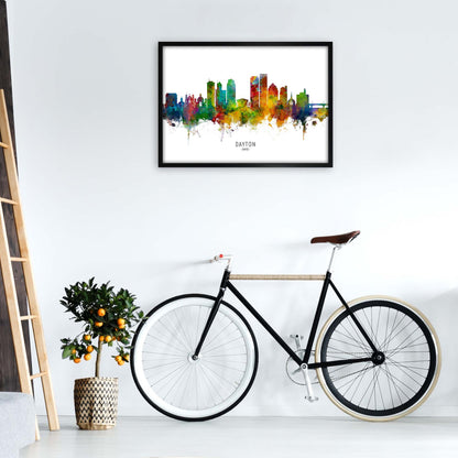 Rynx | Dayton Ohio Skyline Art Print by Michael Tompsett