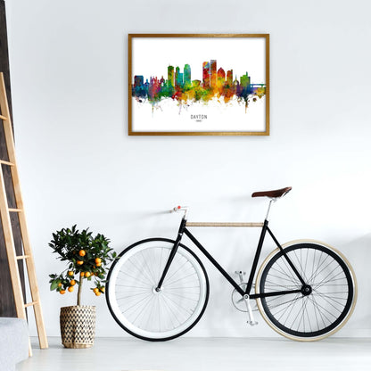 Rynx | Dayton Ohio Skyline Art Print by Michael Tompsett