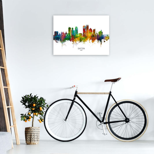 Rynx | Dayton Ohio Skyline Art Print by Michael Tompsett
