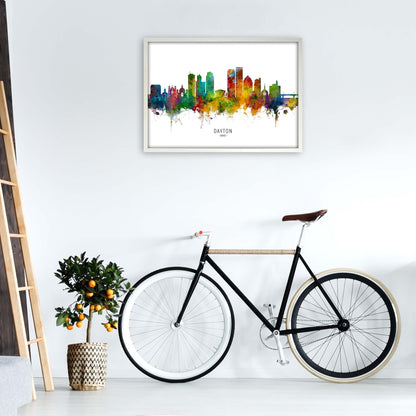 Rynx | Dayton Ohio Skyline Art Print by Michael Tompsett