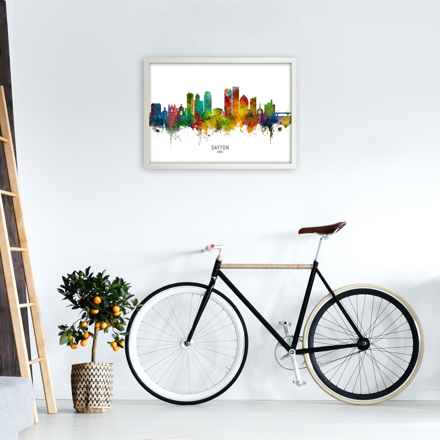 Rynx | Dayton Ohio Skyline Art Print by Michael Tompsett