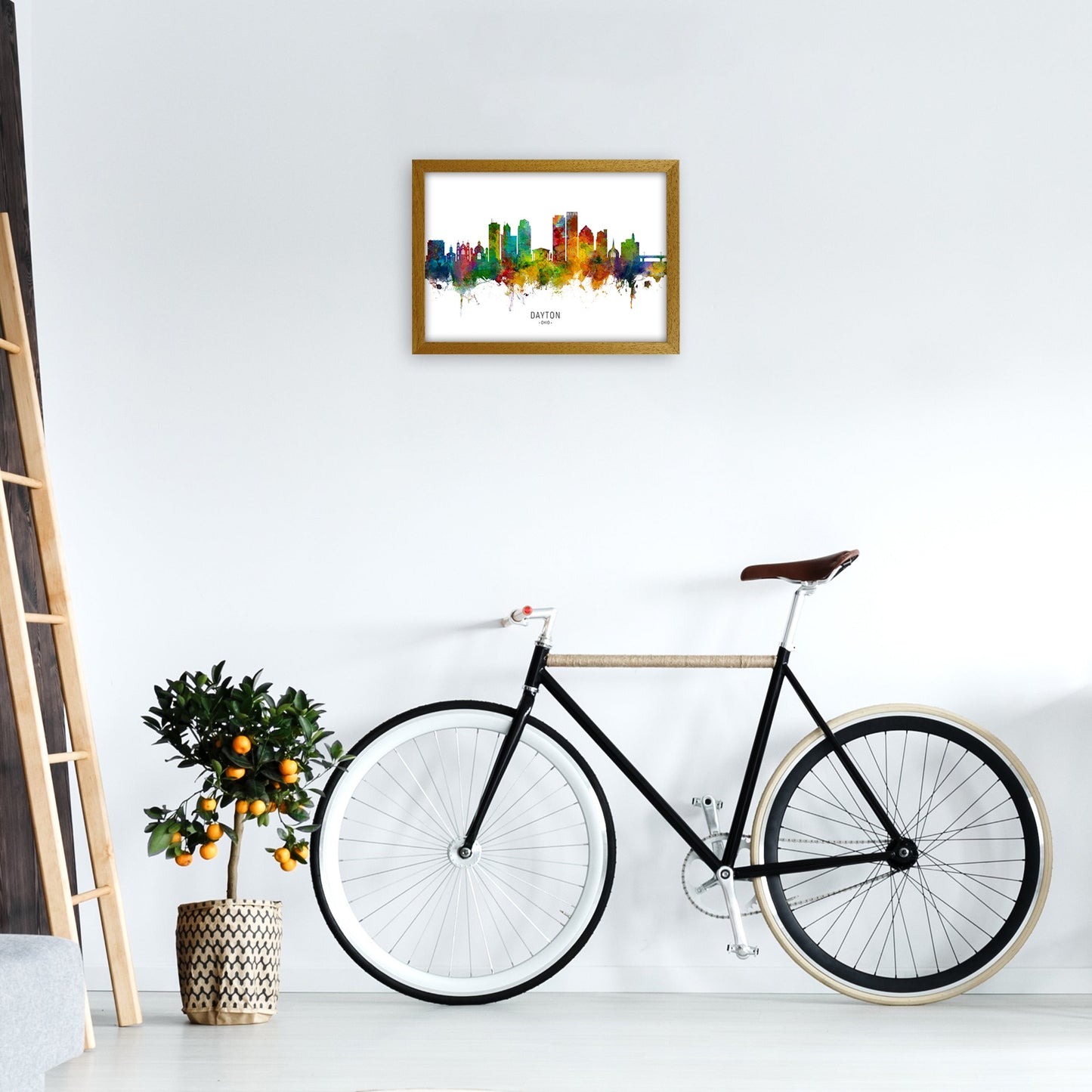 Rynx | Dayton Ohio Skyline Art Print by Michael Tompsett