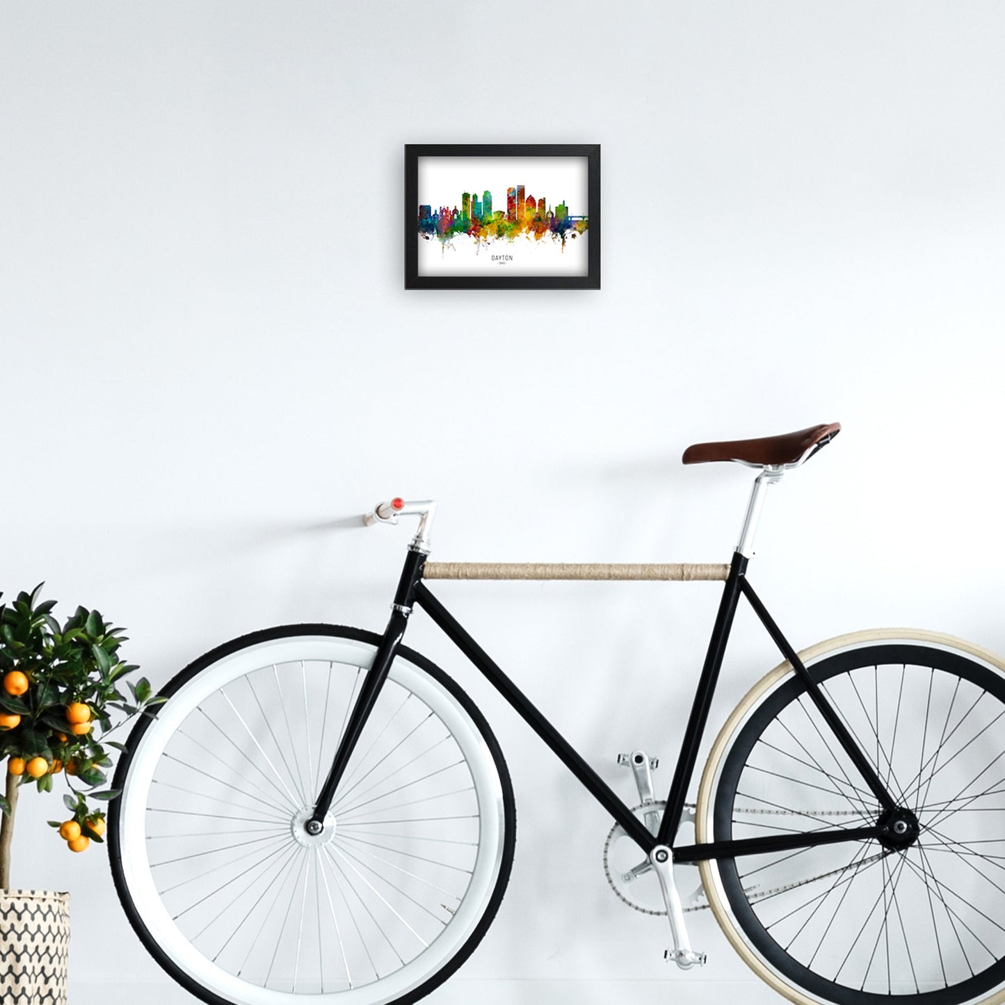 Rynx | Dayton Ohio Skyline Art Print by Michael Tompsett