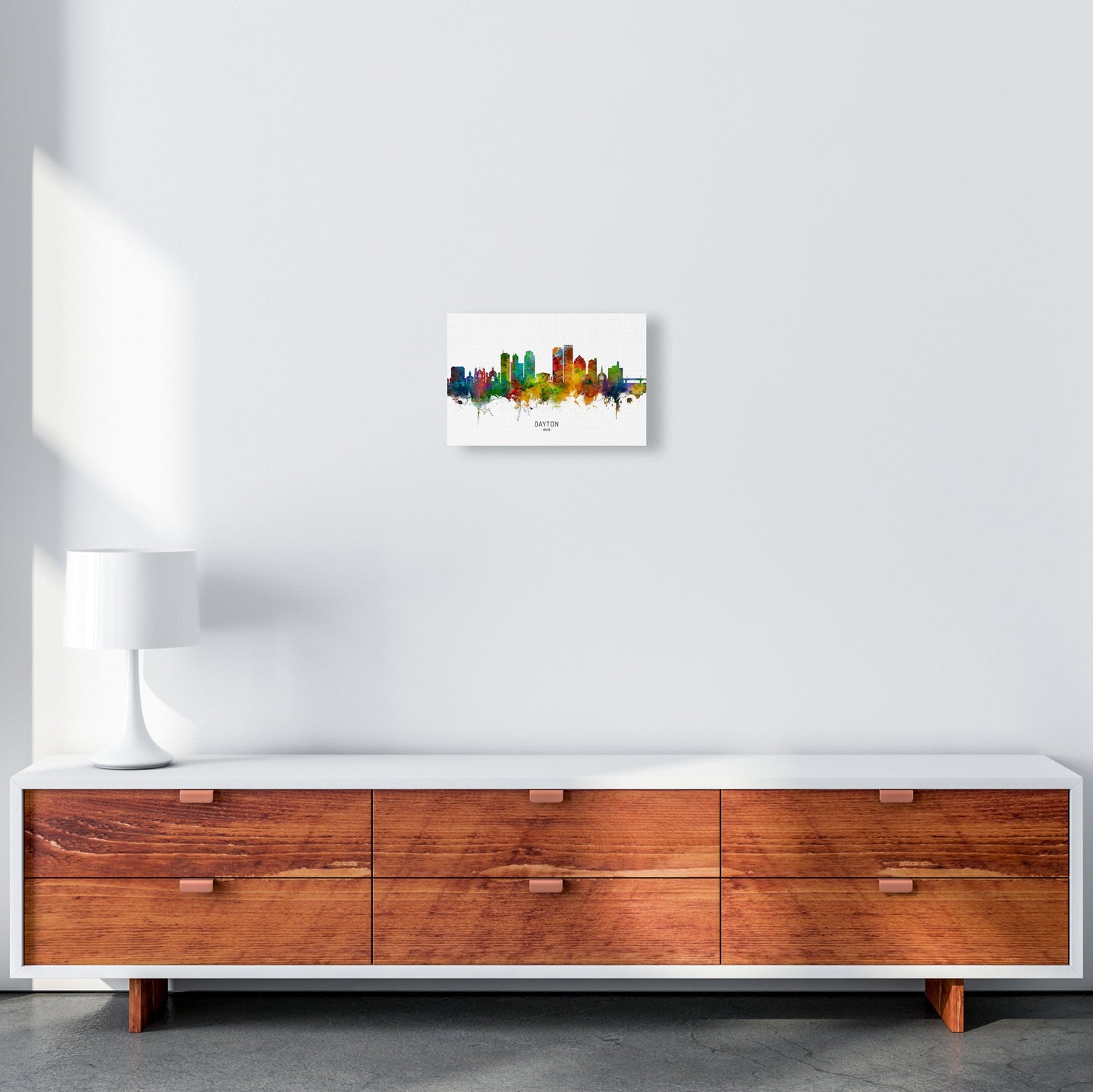 Rynx | Dayton Ohio Skyline Art Print by Michael Tompsett