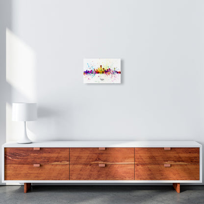 Rynx | Dallas Texas Skyline Splash Art Print by Michael Tompsett