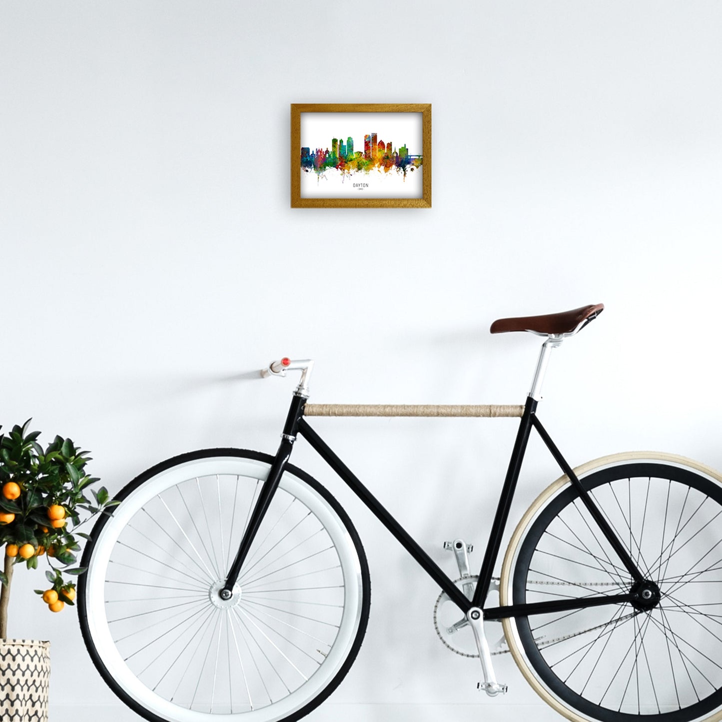 Rynx | Dayton Ohio Skyline Art Print by Michael Tompsett