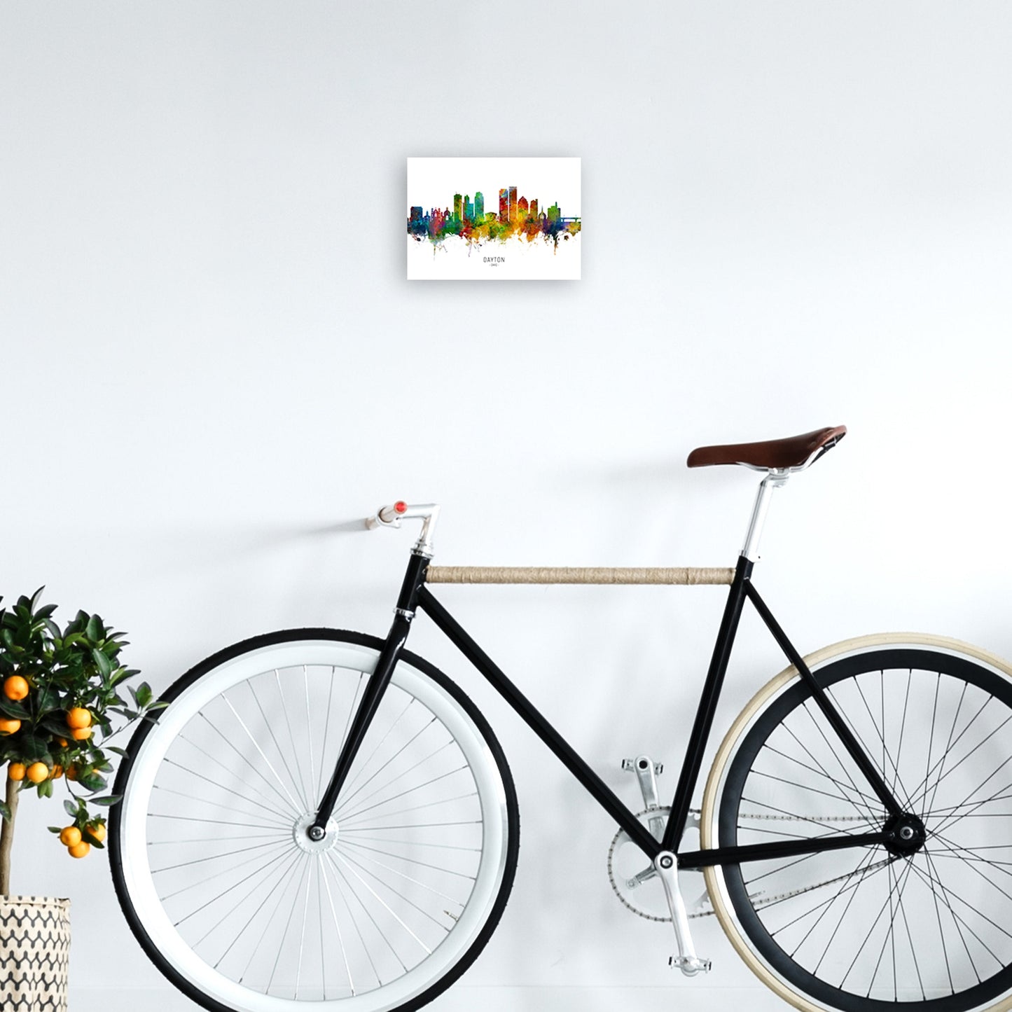 Rynx | Dayton Ohio Skyline Art Print by Michael Tompsett