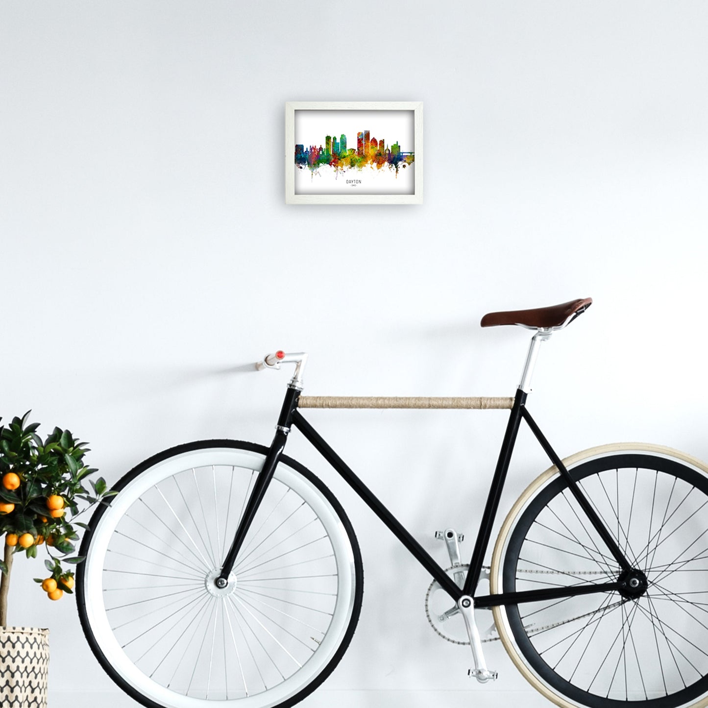 Rynx | Dayton Ohio Skyline Art Print by Michael Tompsett