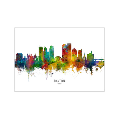 Rynx | Dayton Ohio Skyline Art Print by Michael Tompsett