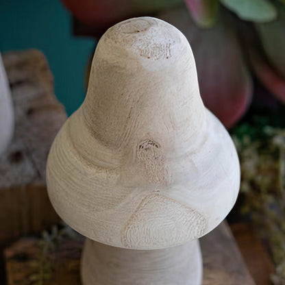 Rynx | Natural wooden mushroom decoration, set of 3