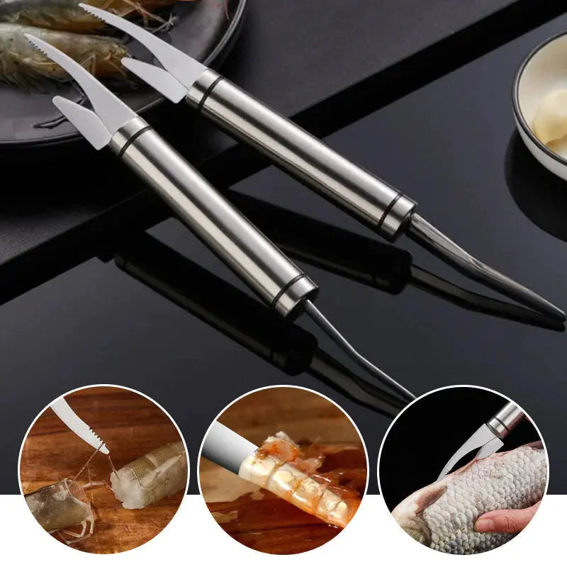Rynx | Stainless Steel Shrimp Peeler – Effortless & Clean Peeling