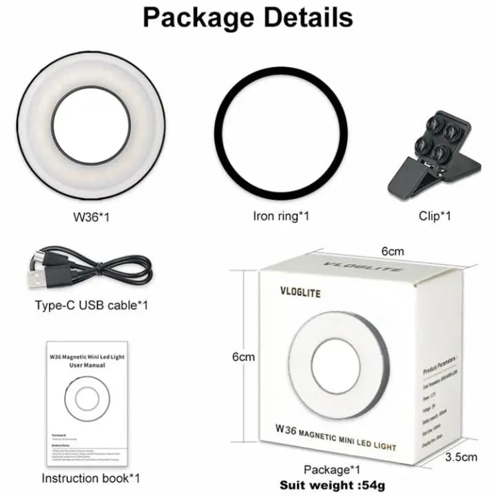 Rynx | Magnetic Phone Lamp | Portable LED for Perfect Lighting