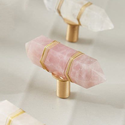 Rynx Elegance Crystal Brass Cabinet Knob
