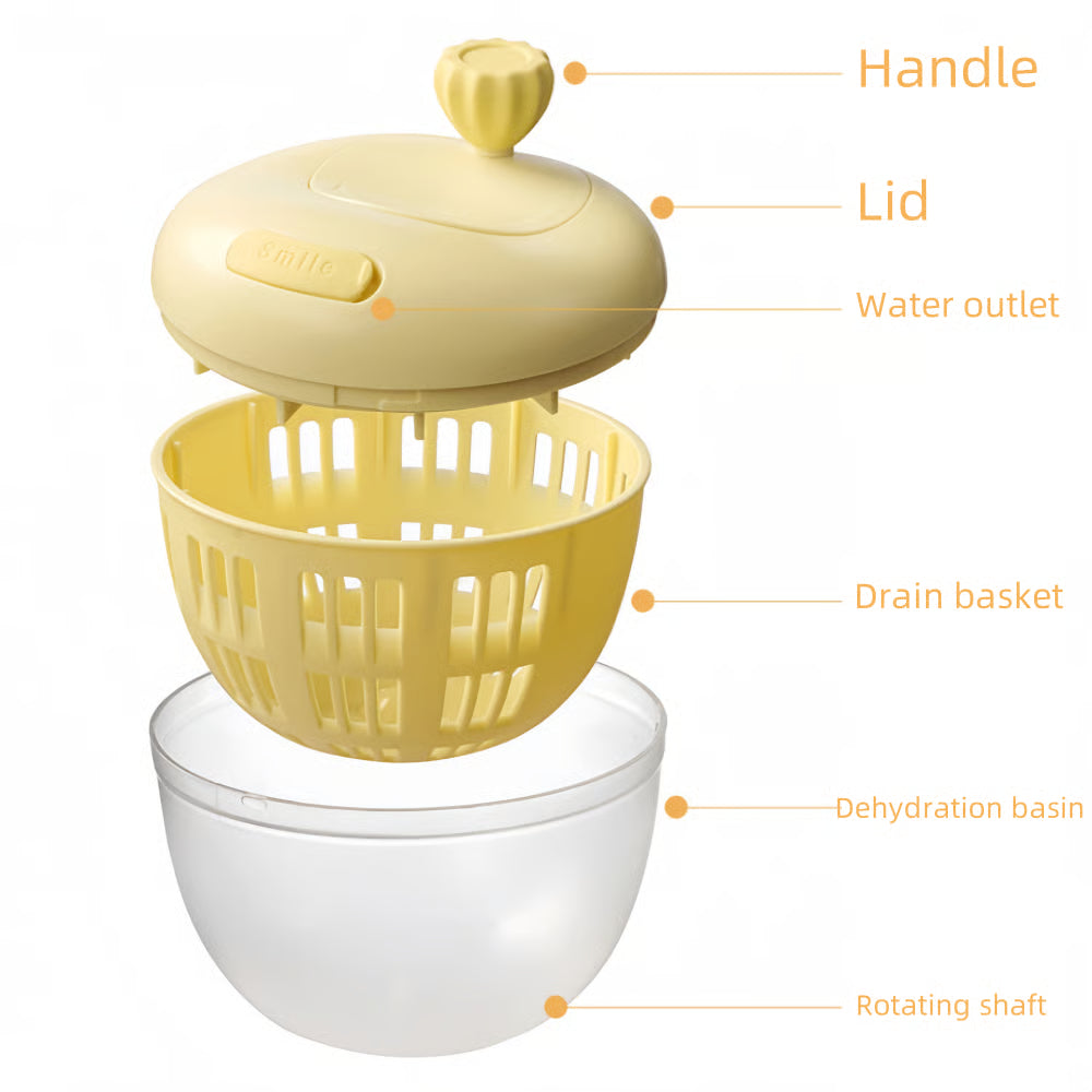 Rynx | Manual fruit and vegetable spin dryer with removable container