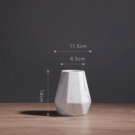 Rynx | GeoMarble Geometric Marble Vases | Timeless Design | High-Quality Decoration | Perfect for Home