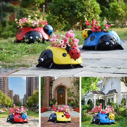 Rynx | Ladybug Flower Pot – Weatherproof Garden Decor made of Resin