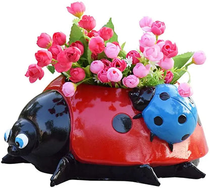 Rynx | Ladybug Flower Pot – Weatherproof Garden Decor made of Resin