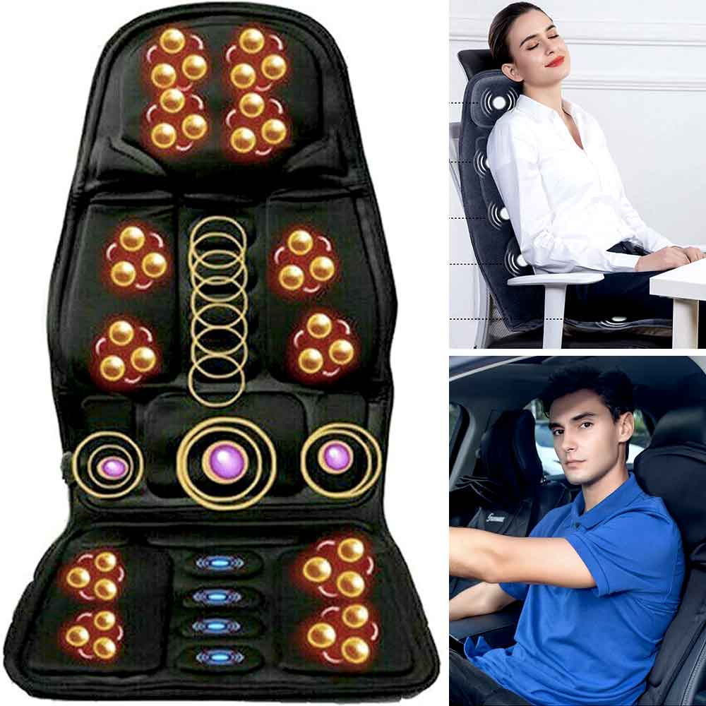 RYNX | Fashion Massage Chair Cover With Heated Neck Pillow For Car And Home
