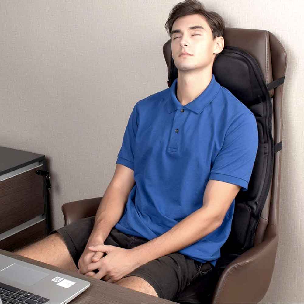 RYNX | Fashion Massage Chair Cover With Heated Neck Pillow For Car And Home