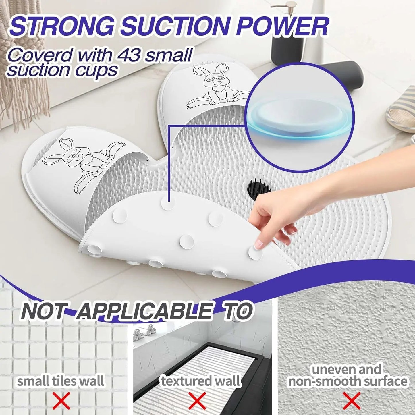 Rynx | Massage foot mat in rabbit shape – Promotes circulation & smooth foot skin