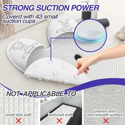 Rynx | Massage foot mat in rabbit shape – Promotes circulation & smooth foot skin