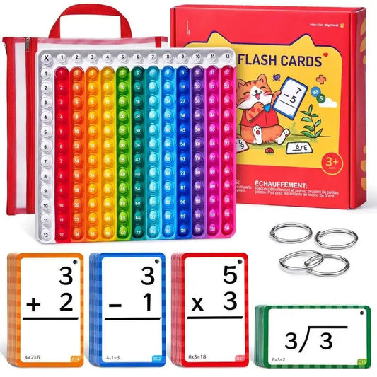 Rynx | Math-Fidget-Game – Interactive Learning Cards with Pop-It Function!