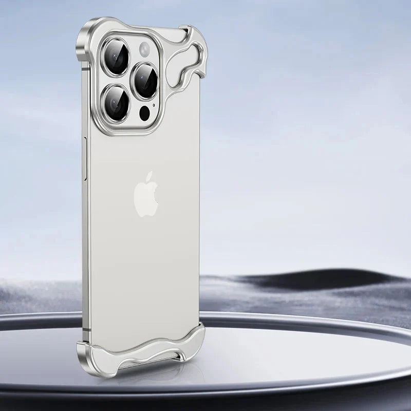 RYNX | Metal rimless iPhone Bumper Case Silver